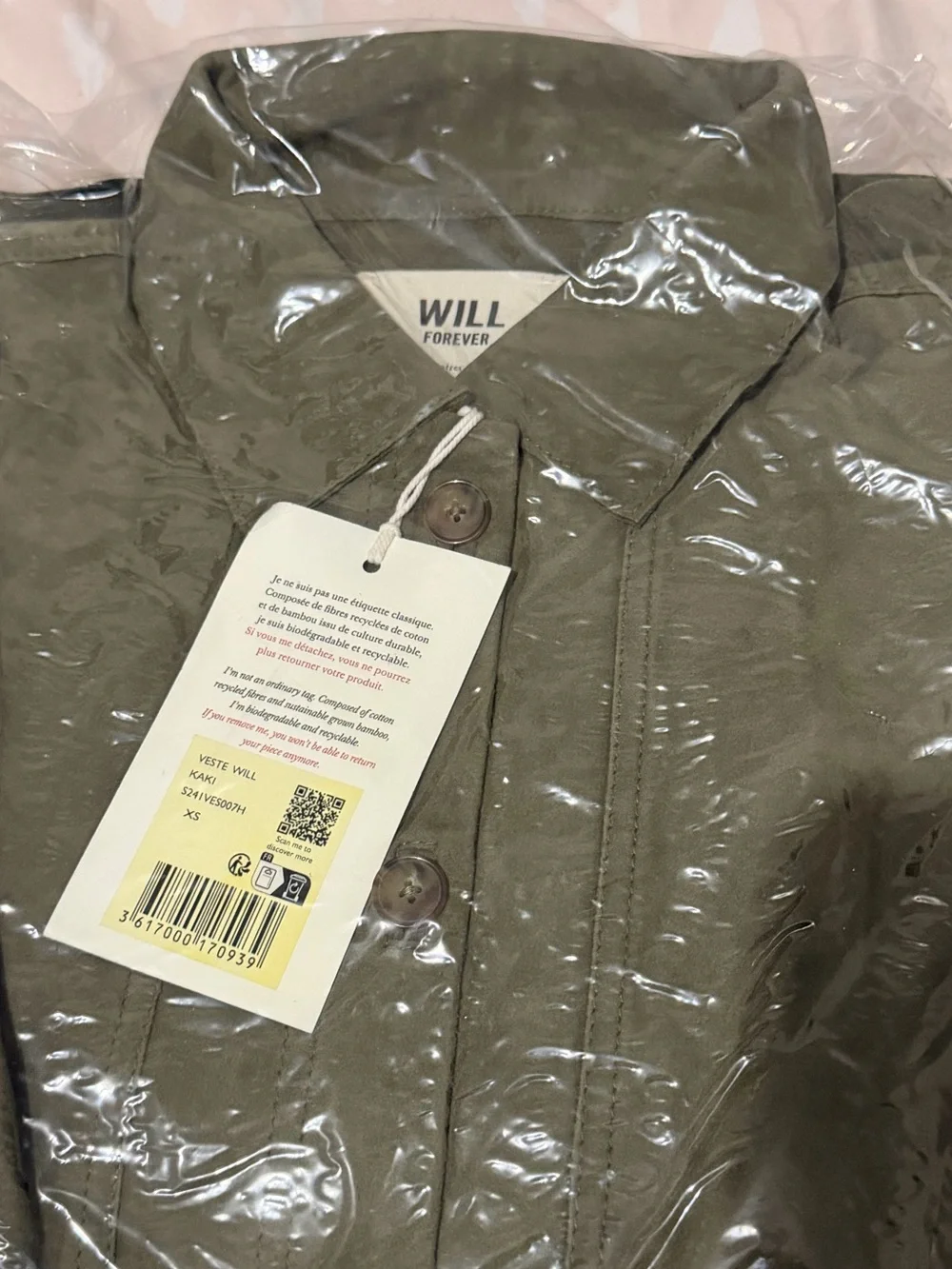 Sezane Olive Green Suede Jacket - Picture 4 of 5